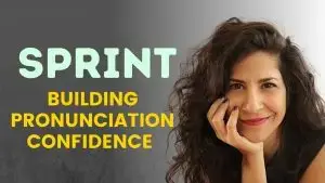 Sprints are a sequence of speech drills I’ve developed, aimed at building pronunciation confidence in new sounds, new words and common grammar structures.
The repetition builds muscle memory so it becomes easier to use these sounds, retrieving the words, and internalizing the grammar rule used.
All while working from the outside IN.