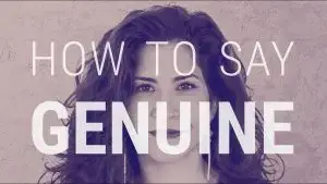 Watch this video tutorial to learn how to pronounce the word ‘genuine’ correctly and effortlessly.