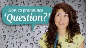 Many words in English are not pronounced the way they are written. The word 'question' is one example. In this video, learn how to say the word 'question'.