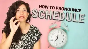 The two ways to pronounce the word 'schedule' in American English