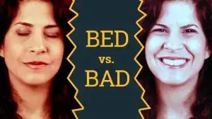 Learn how to distinguish between /e/ as in 'bed' and /a/ as in 'bad'.