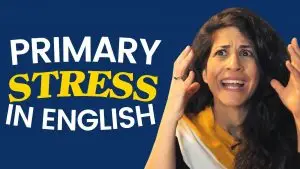 Primary stress is the one syllable in a word that sticks out the most: It’s longer, louder, and higher in pitch. In this video, we’ll dive deep into the world of primary stress and I’ll teach you, first, how to identify it, and then - how to predict it in some cases.